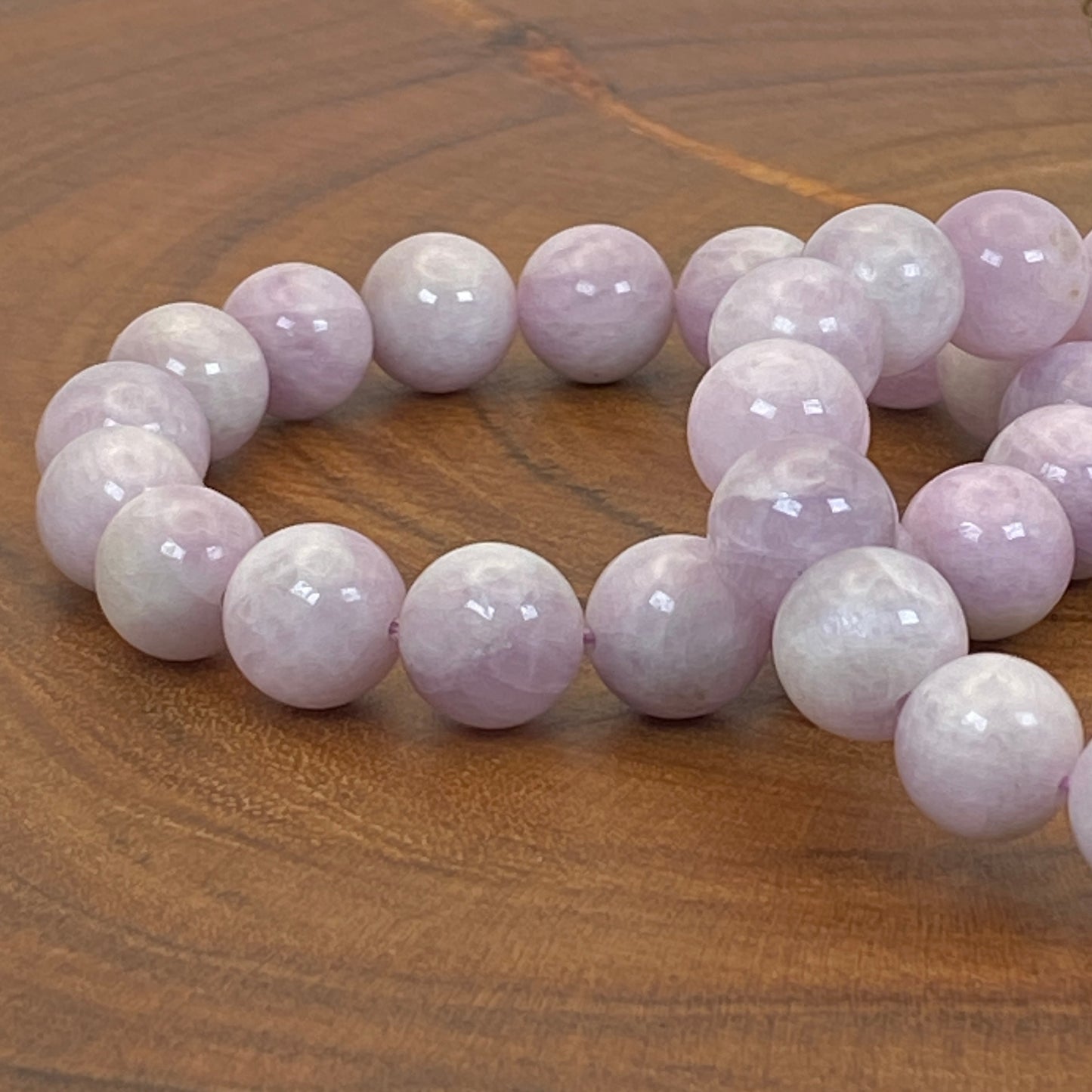 12mm Kunzite Stretch Bracelet - Standard 18cm
