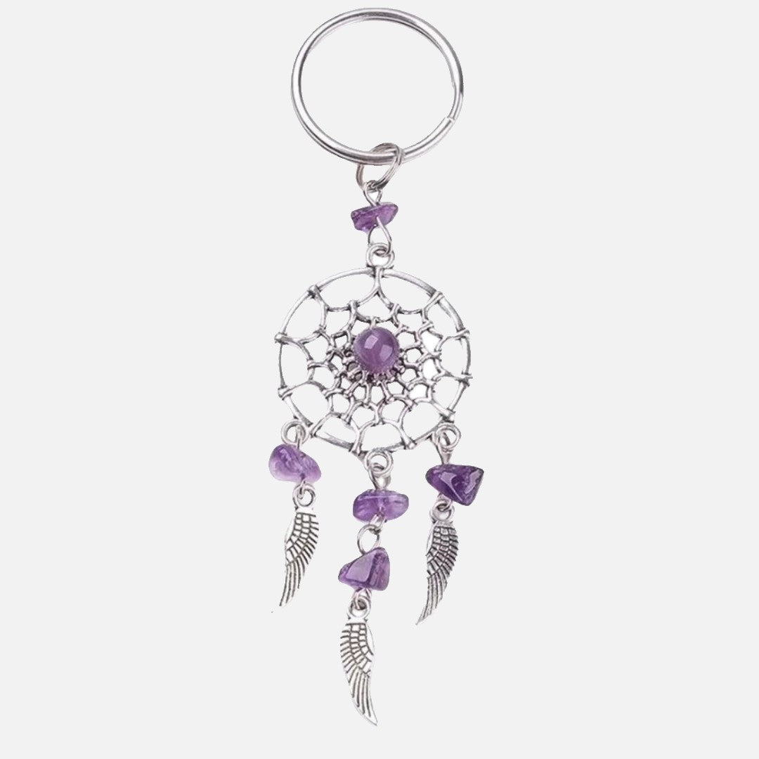 Amethyst Dreamcatcher Keyring