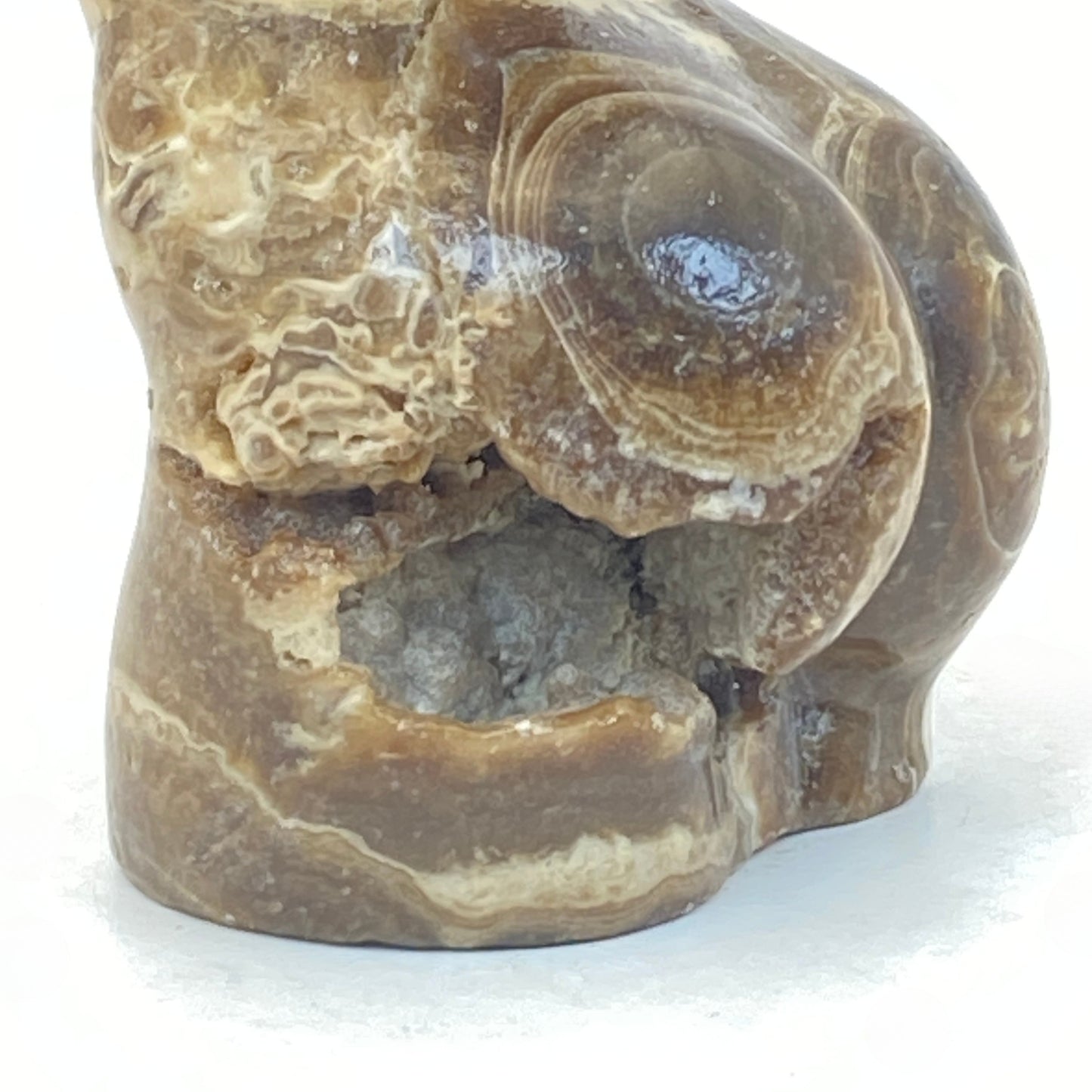 Druzy Chocolate Calcite Female Form