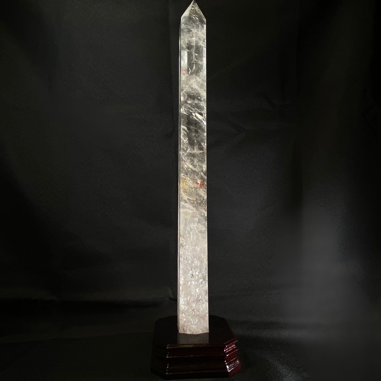HUGE Clear Quartz Tower in Stand #4 - 47.5cm Tall!