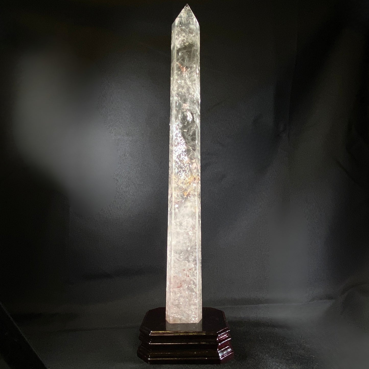 HUGE Clear Quartz Tower in Stand #4 - 47.5cm Tall!