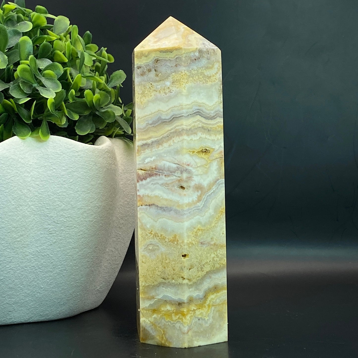 Crazy Lace Agate Tower - 15.5cm