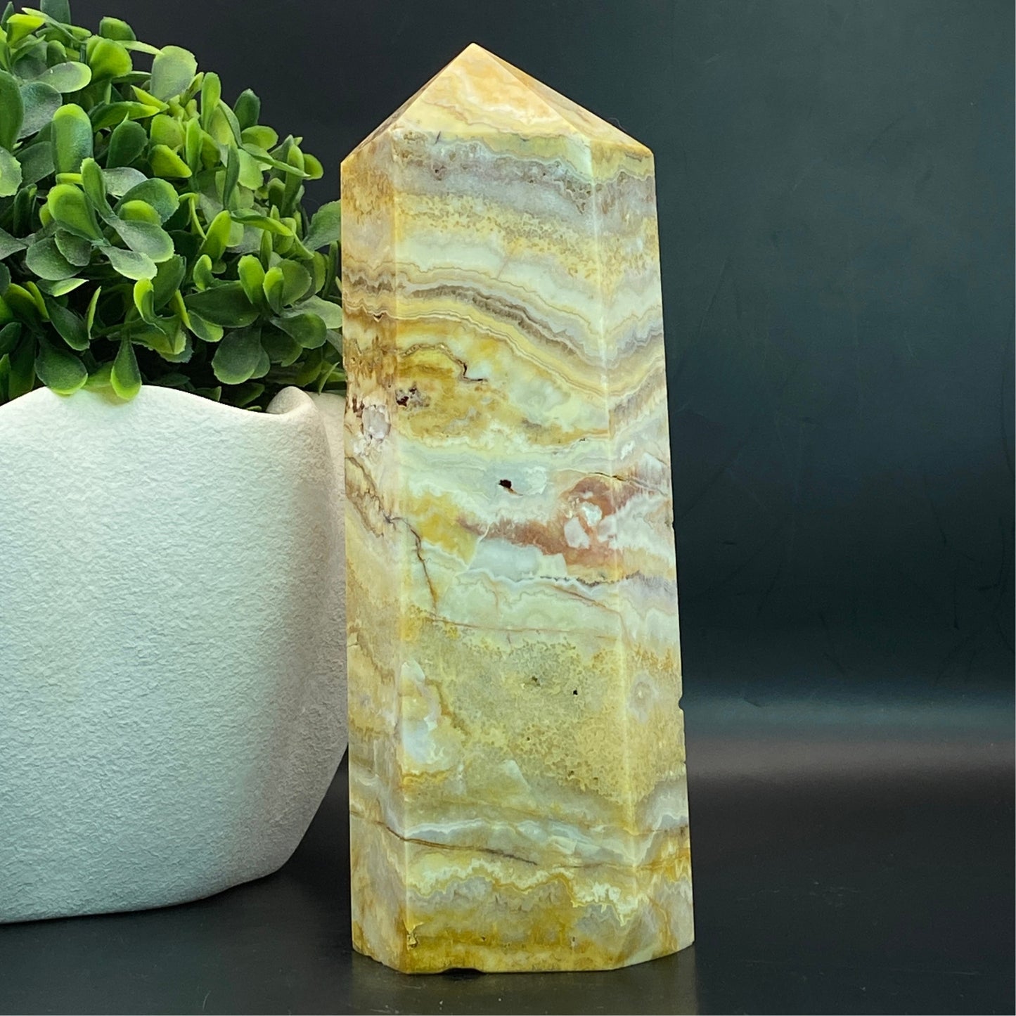 Crazy Lace Agate Tower - 15.5cm