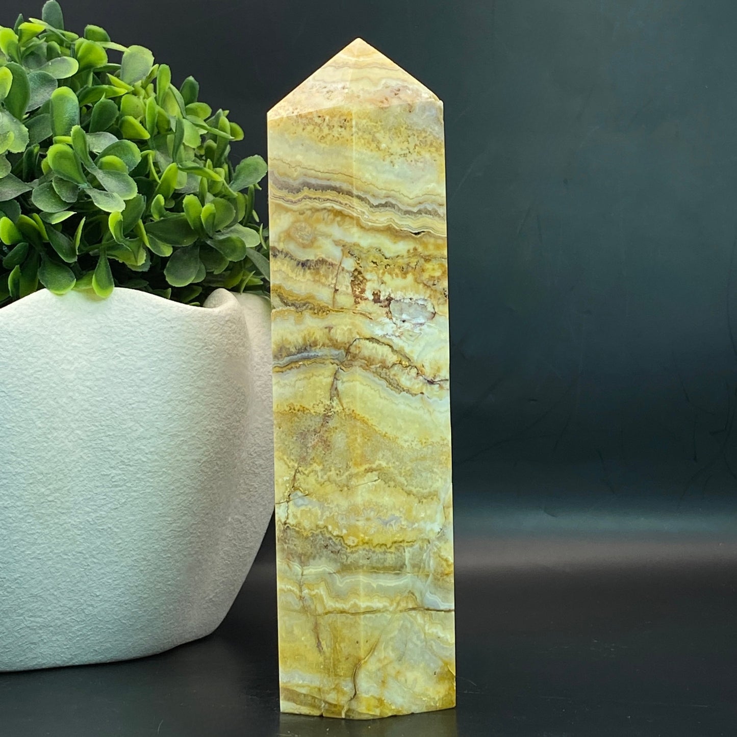 Crazy Lace Agate Tower - 15.5cm