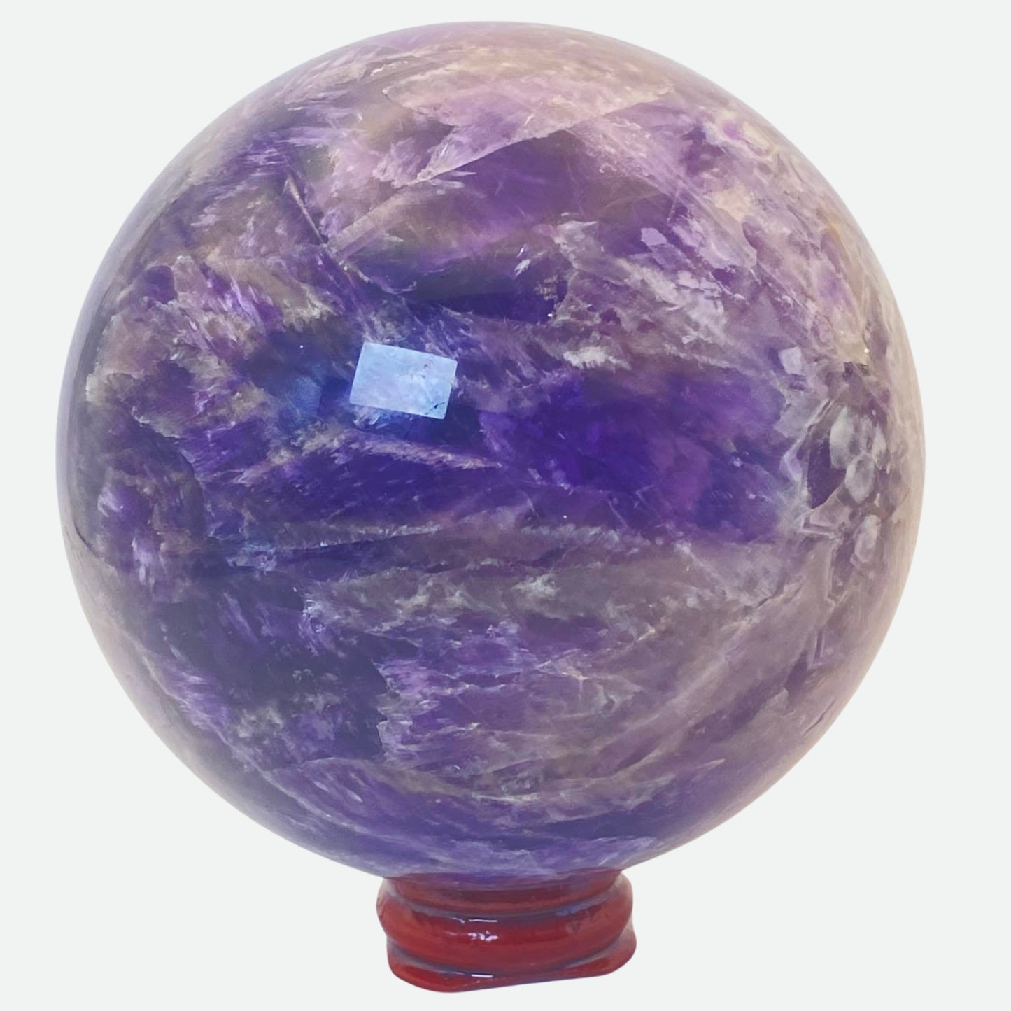 Dream Amethyst with Mexican Agate Sphere #3 - 1.2KG!