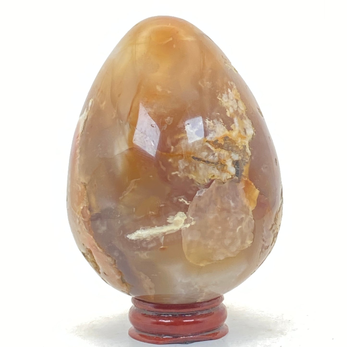 Flower Agate Egg # 2 - LARGE