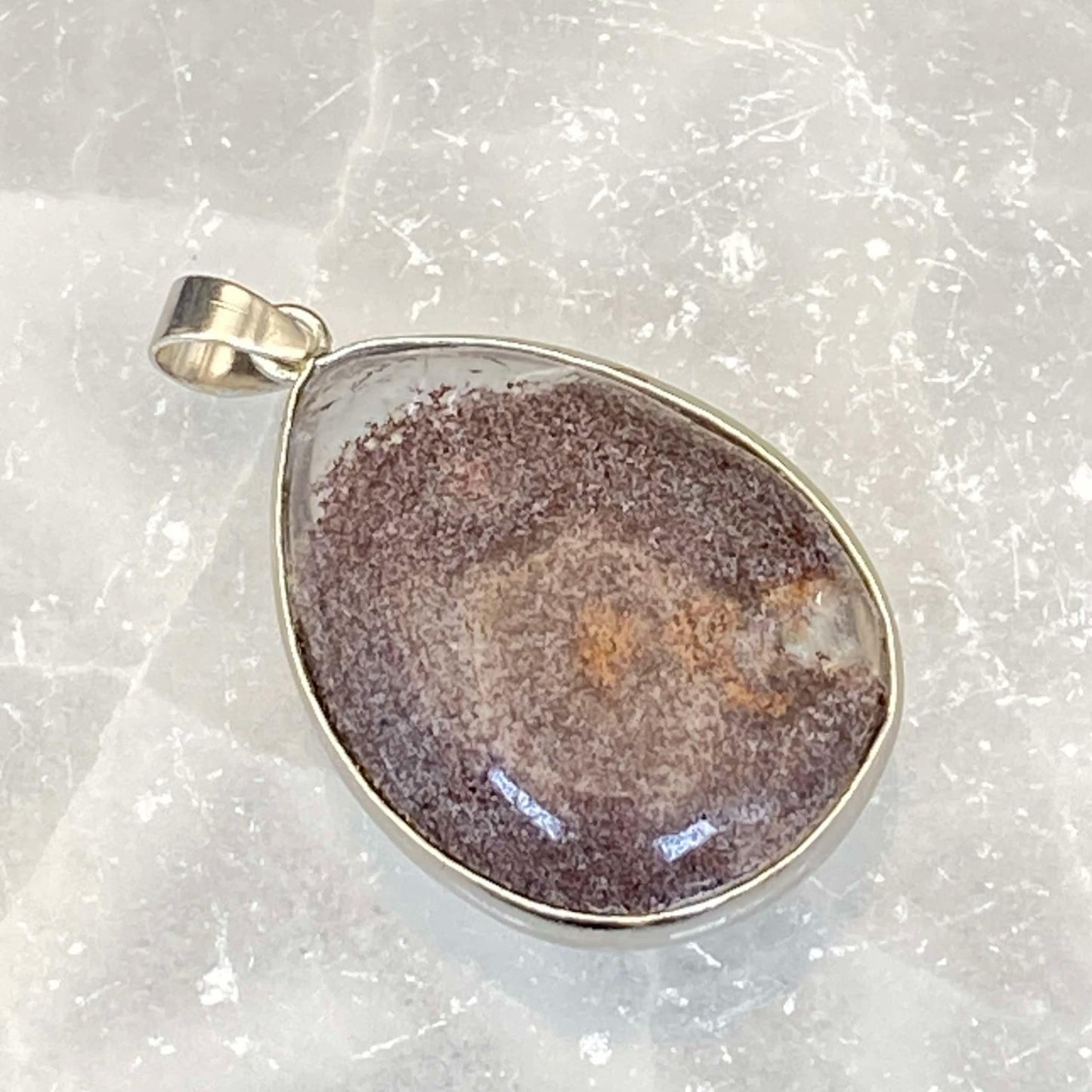 .925 Sterling Silver Garden Quartz Pendant