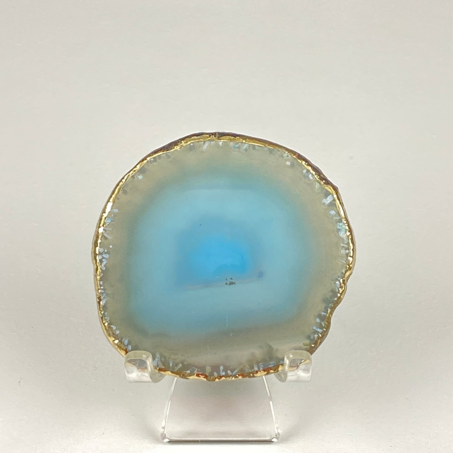 Gold-Edged Agate Slice #11