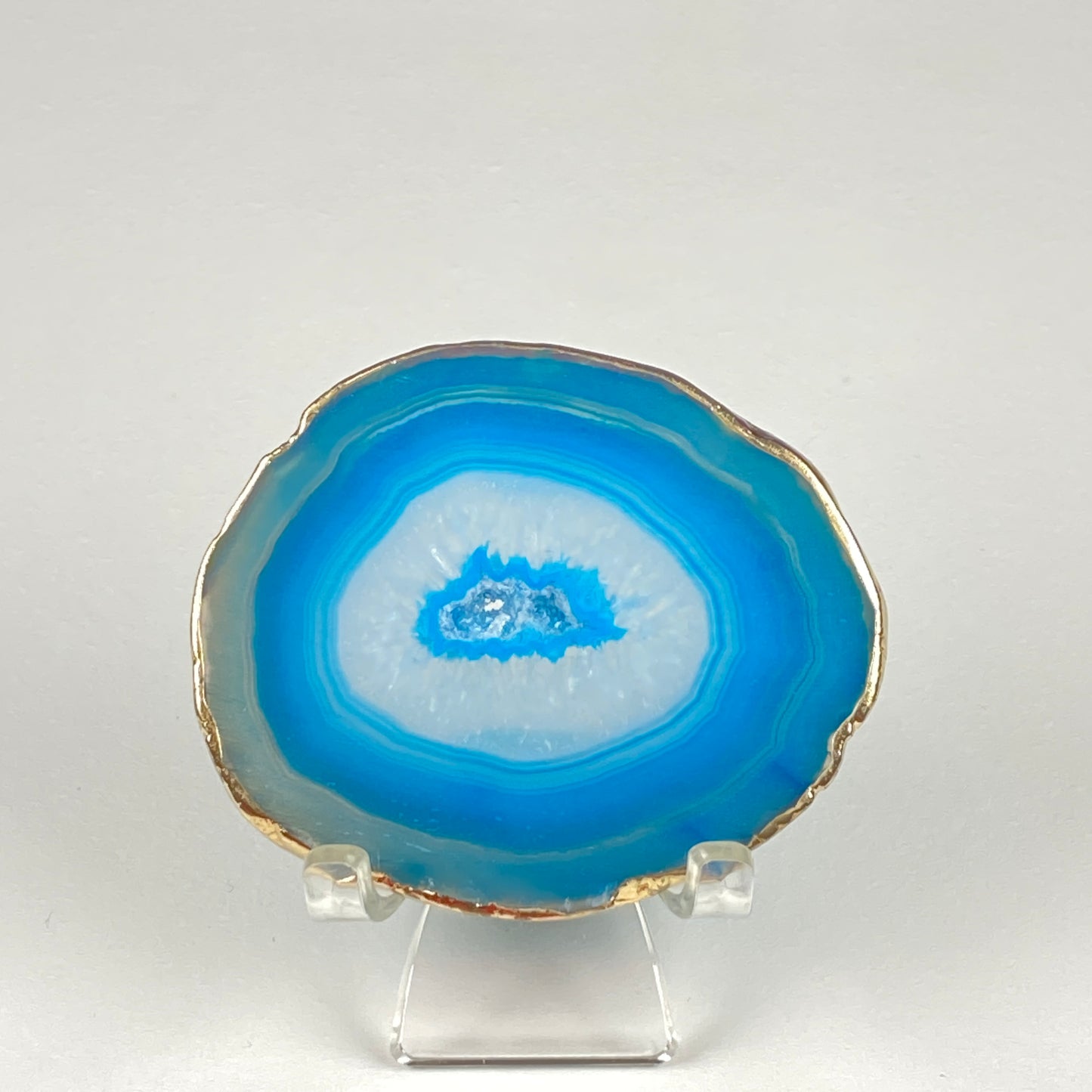 Gold-Edged Agate Slice #12