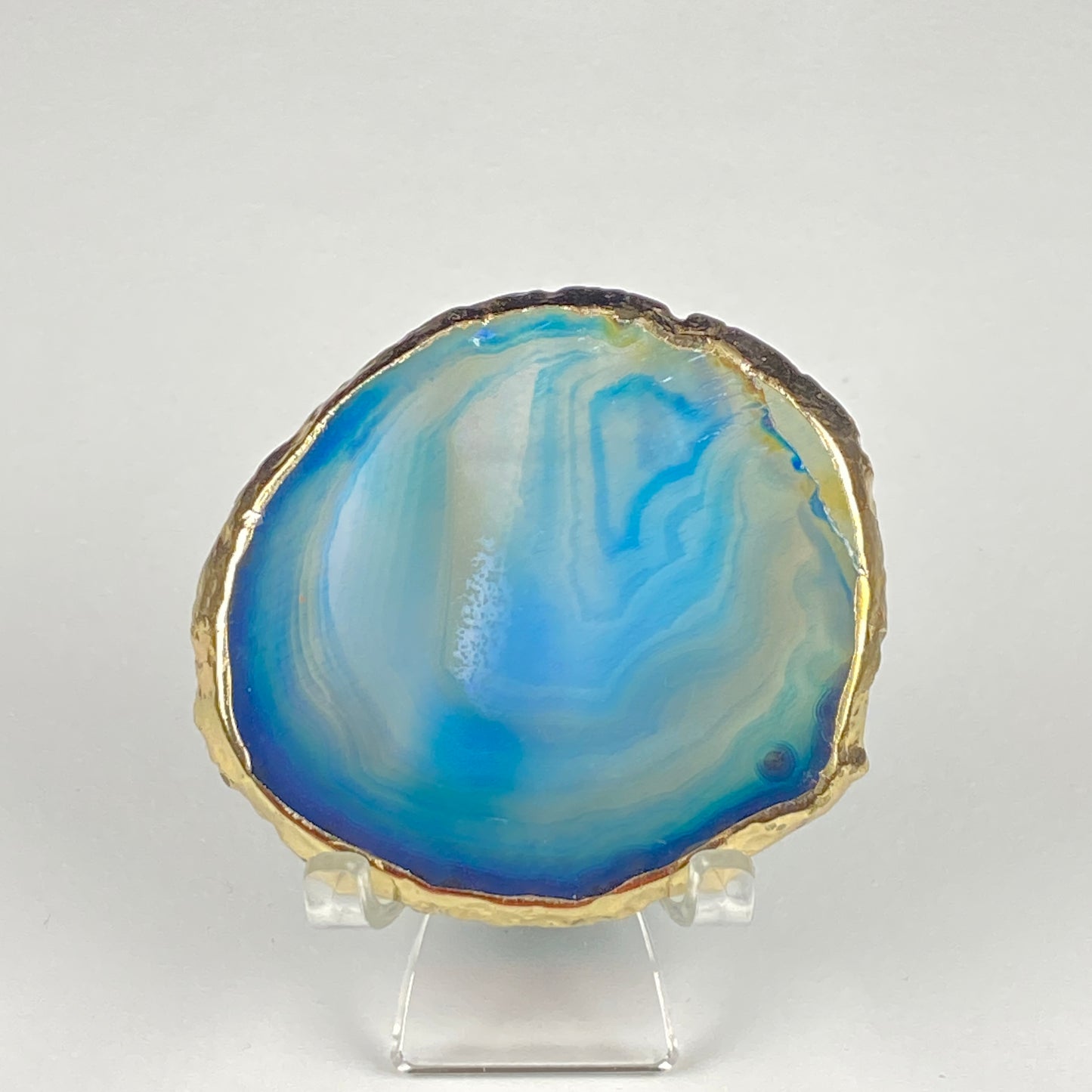 Gold-Edged Agate Slice #27