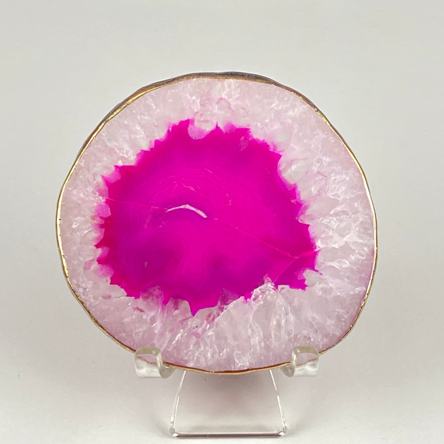 Gold-Edged Agate Slice #38