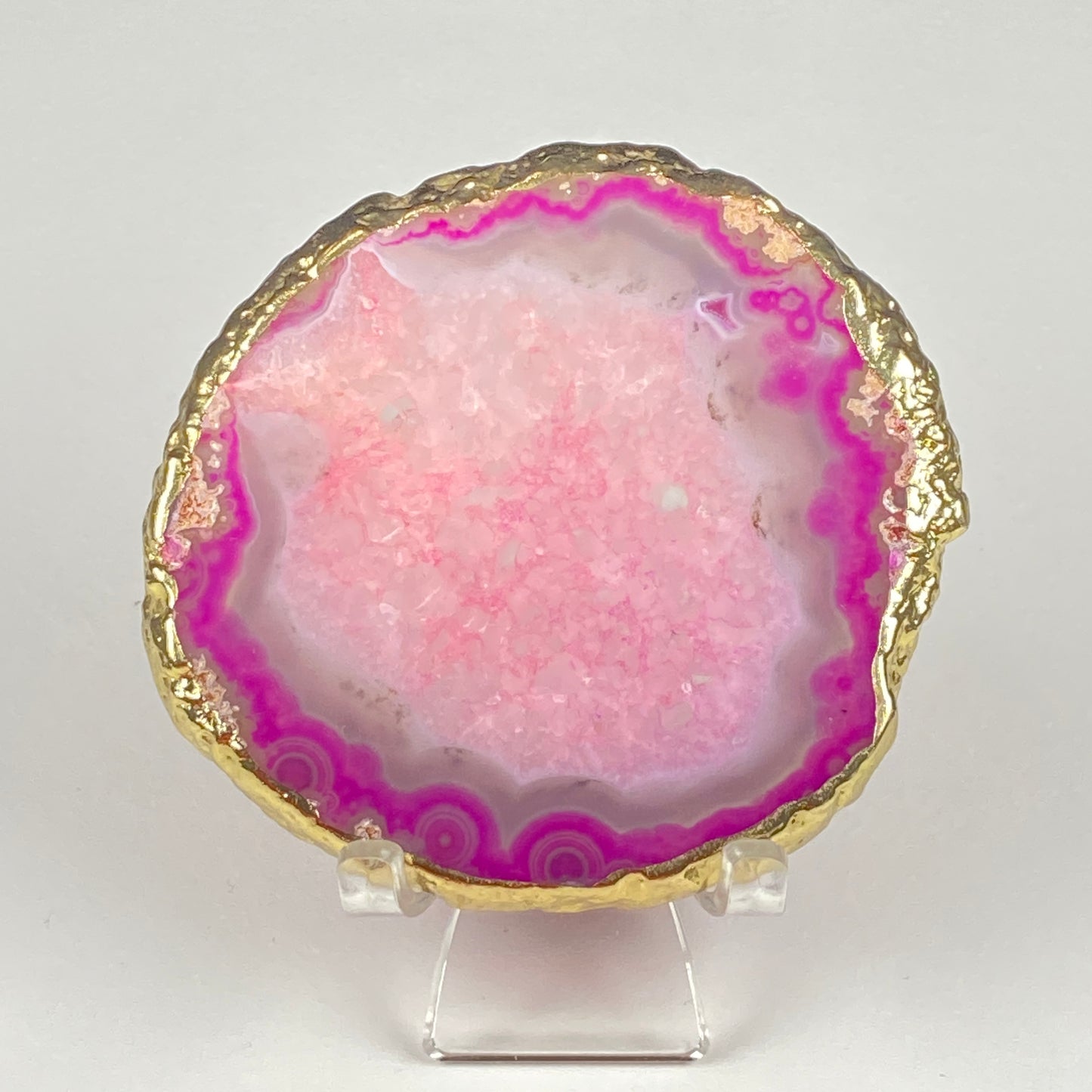 Gold-Edged Agate Slice #40