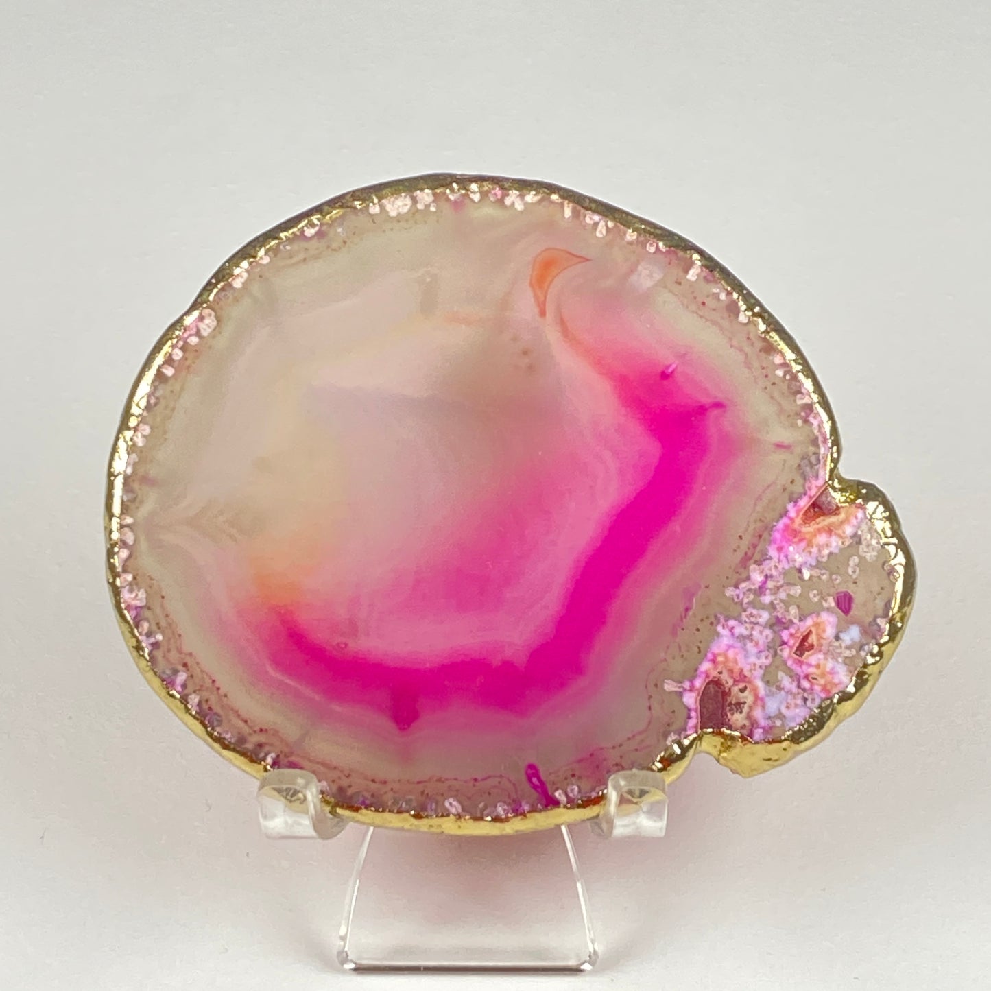 Gold-Edged Agate Slice #41