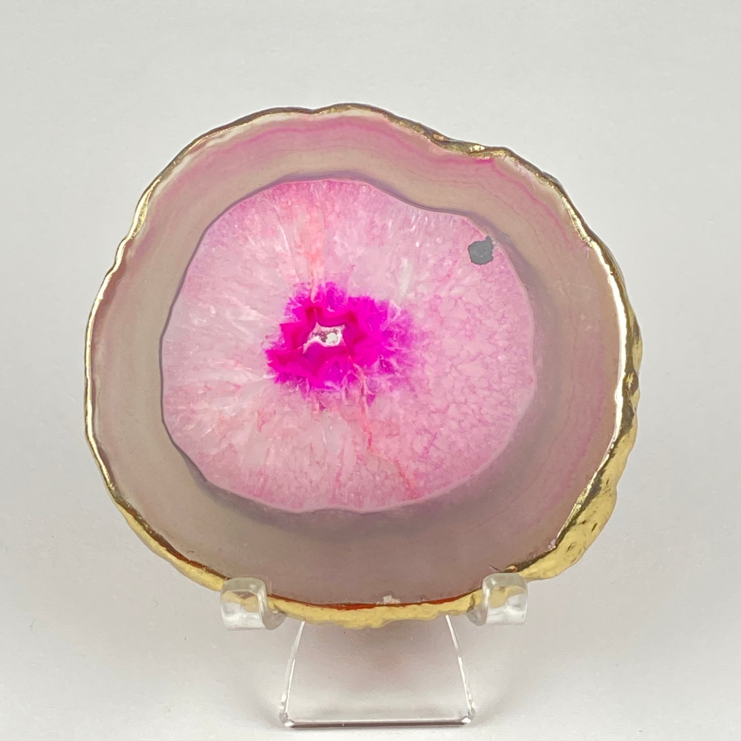 Gold-Edged Agate Slice #42