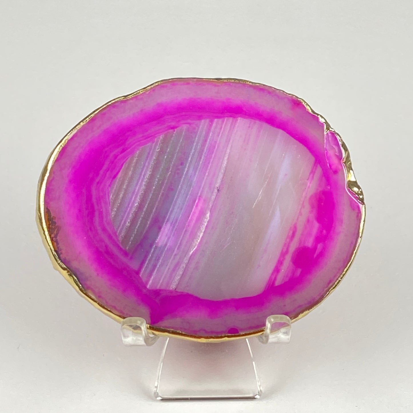Gold-Edged Agate Slice #44