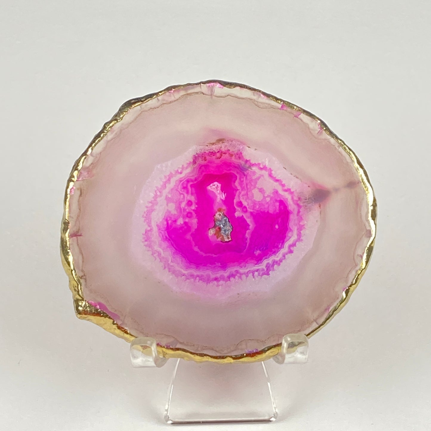 Gold-Edged Agate Slice #46