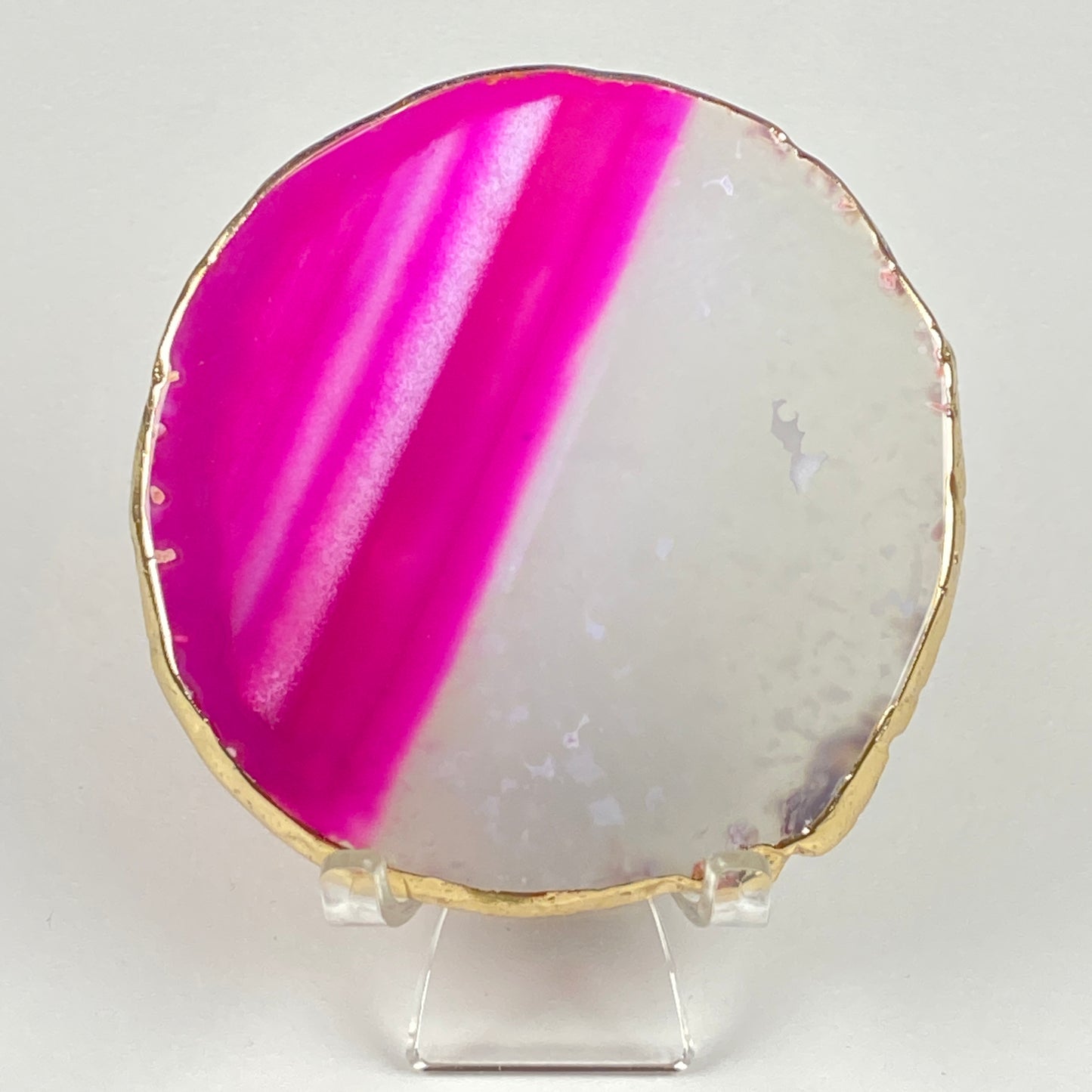 Gold-Edged Agate Slice #48