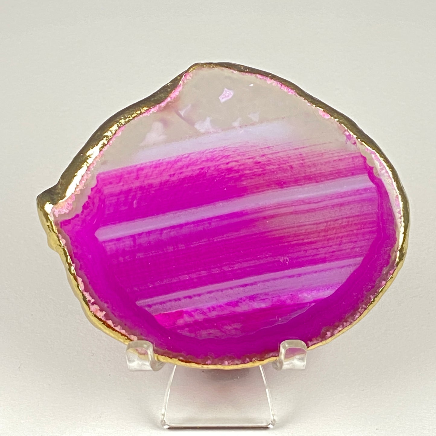 Gold-Edged Agate Slice #49