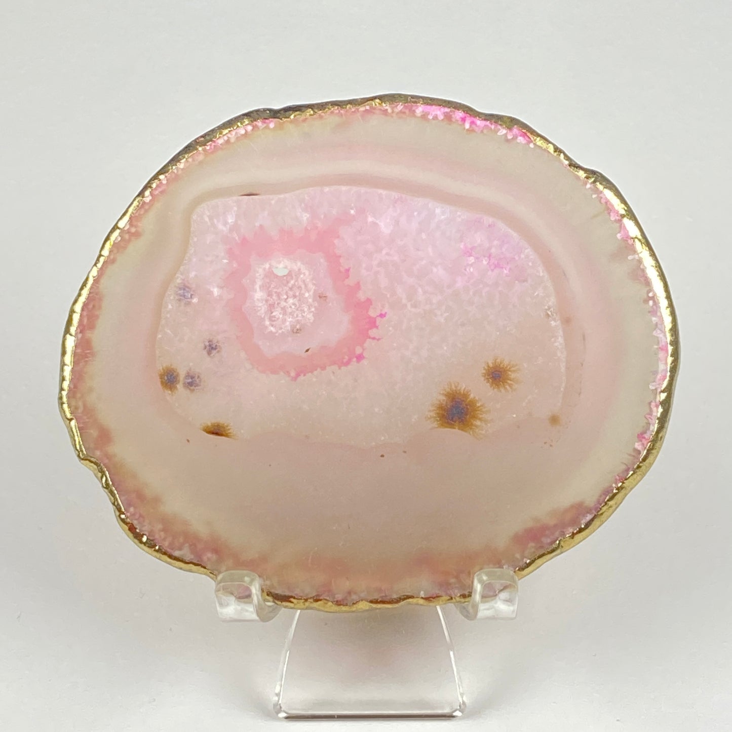 Gold-Edged Agate Slice #51