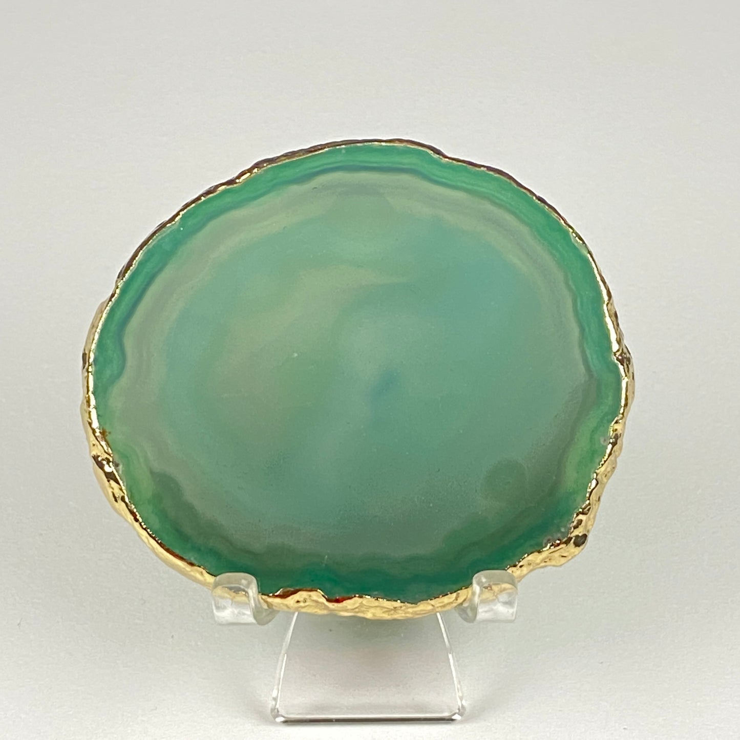 Gold-Edged Agate Slice #57