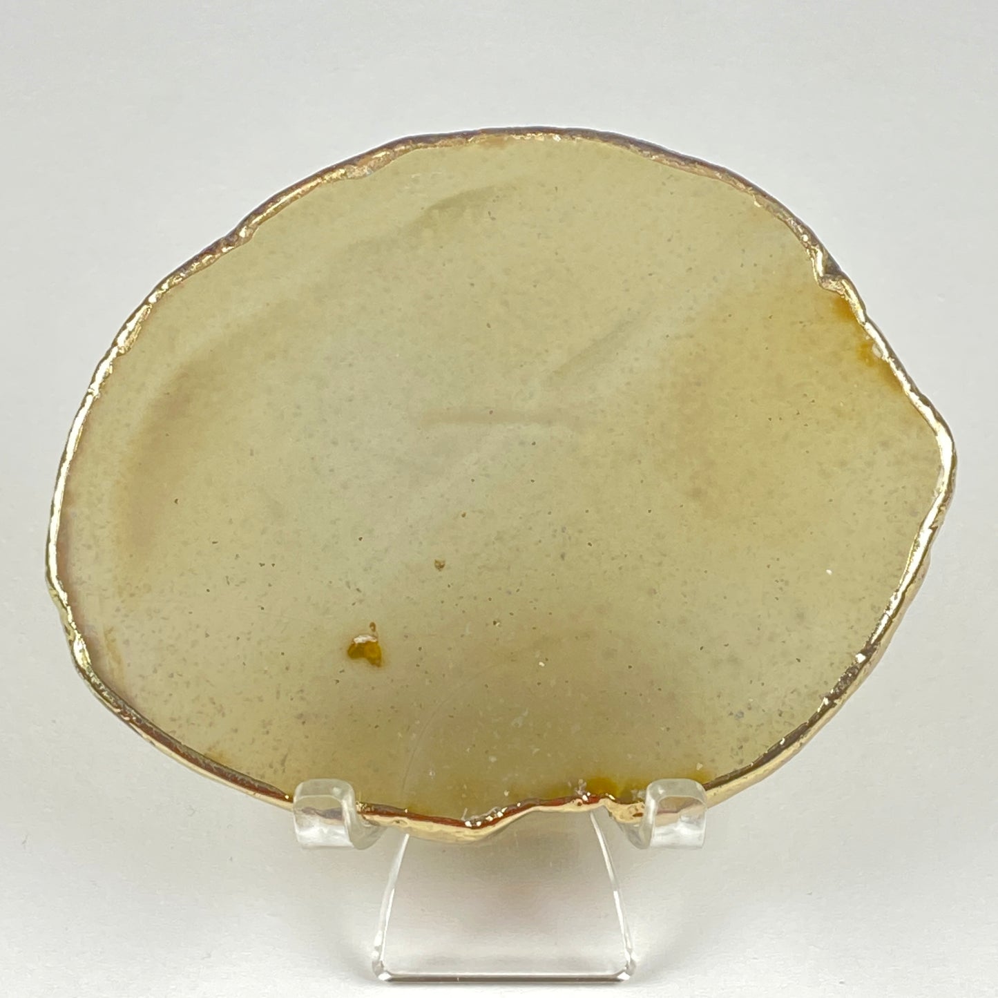 Gold-Edged Agate Slice #61 - Natural