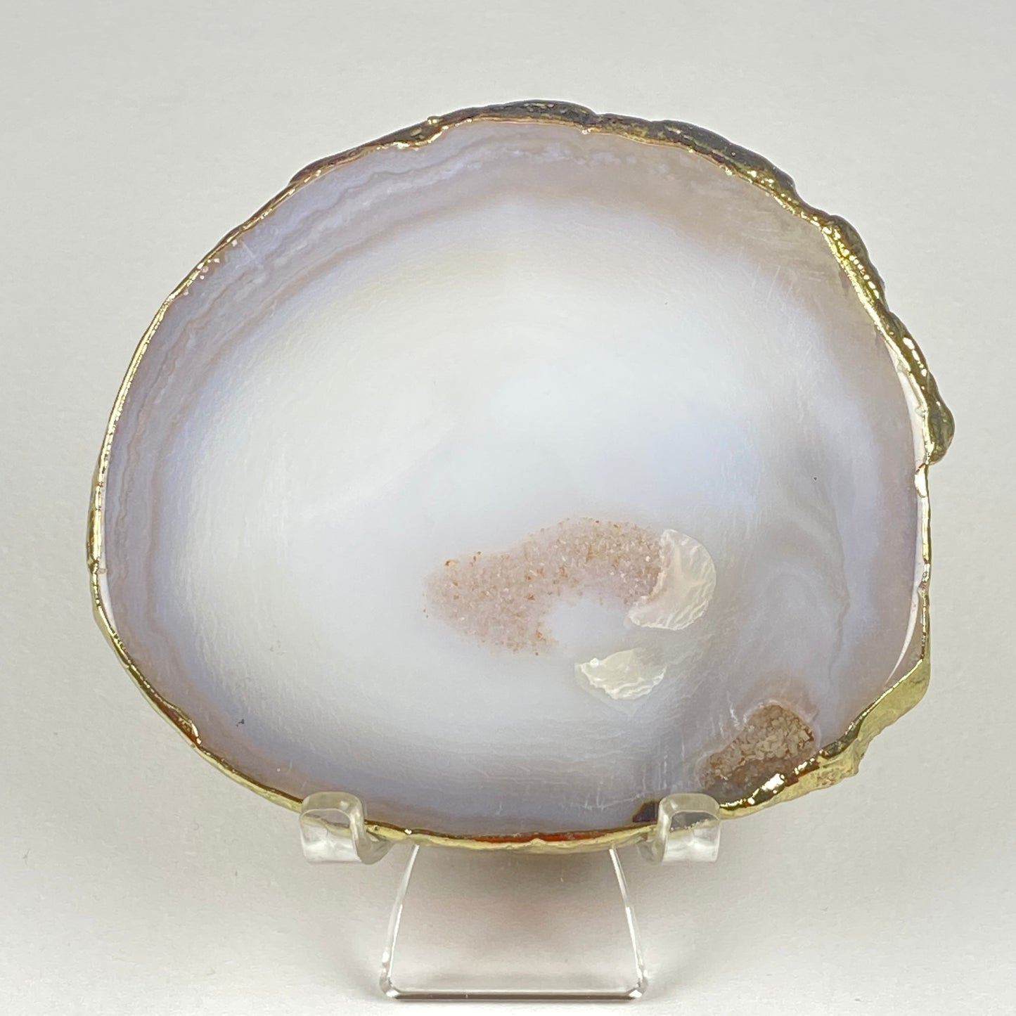 Gold-Edged Agate Slice #62 - Natural