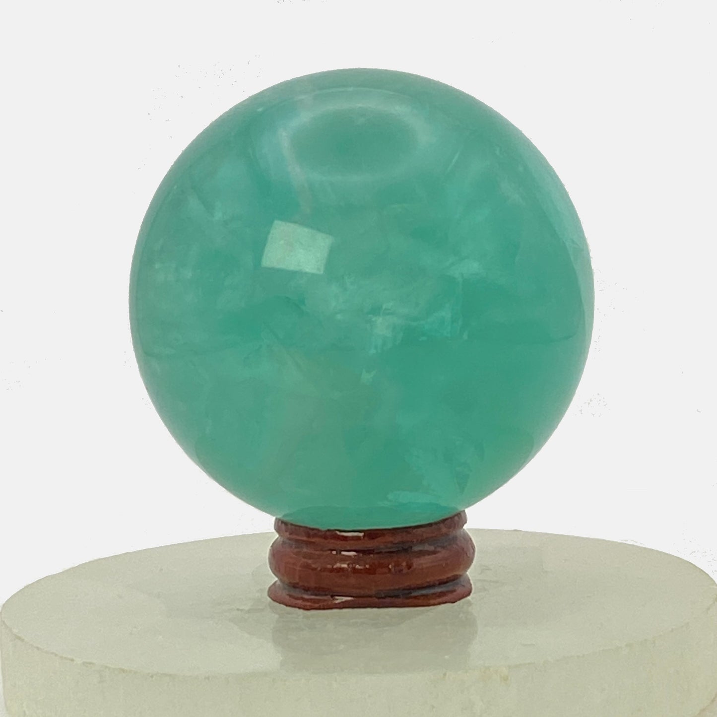 Green Watermelon Fluorite Sphere #2