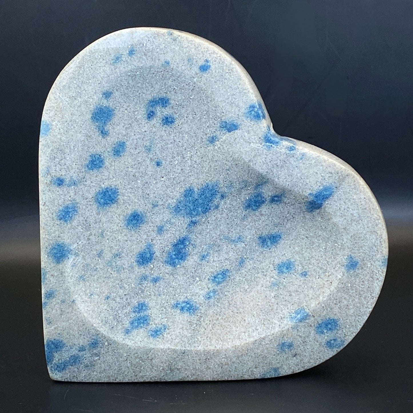 Apatite in Cleavelandite Heart Bowl #3 - Large