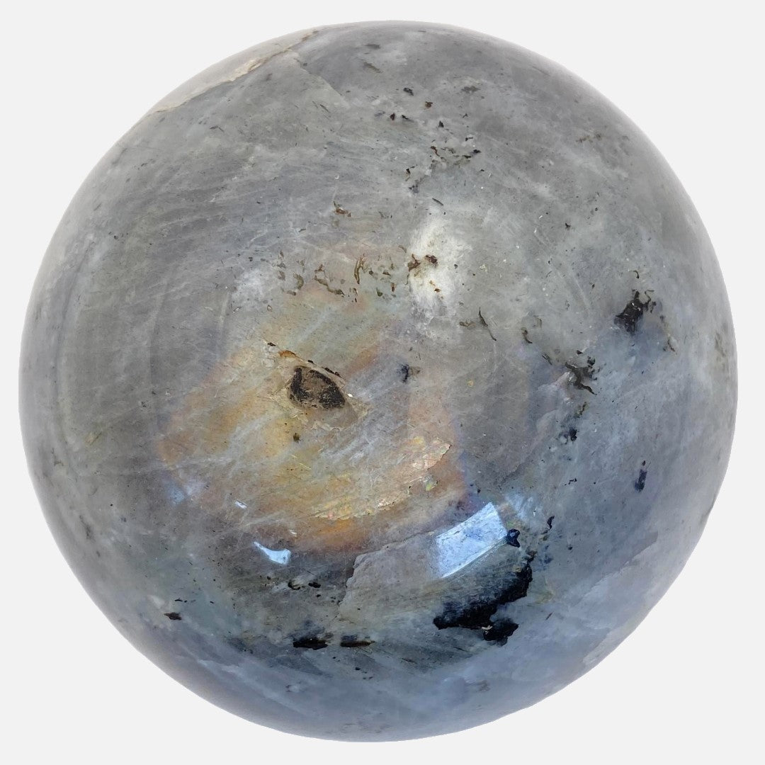 Labradorite with Larvikite Sphere #2
