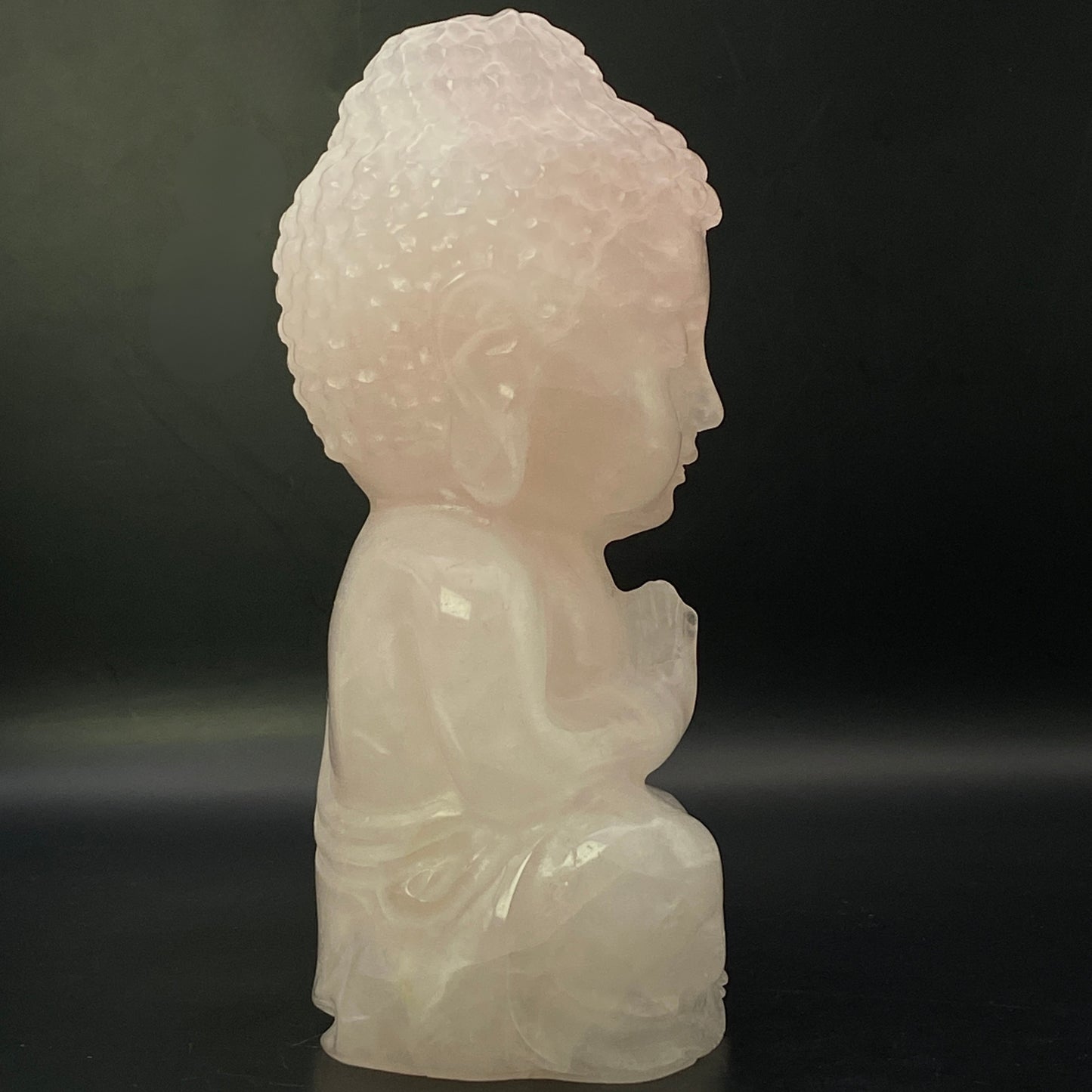 Rose Quartz Buddha #1 - LARGE - Almost 1kg!