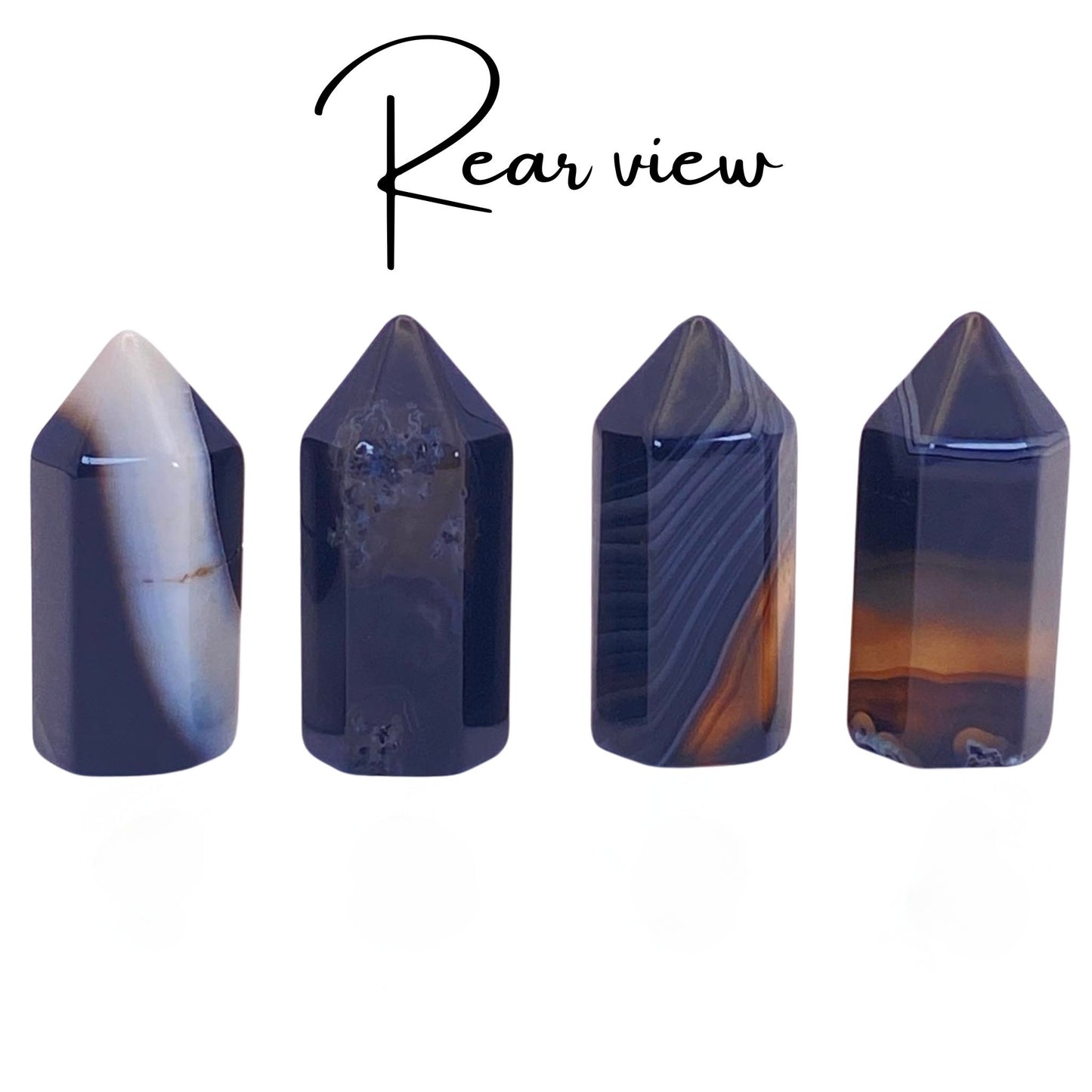 Black Banded Agate Mini Point