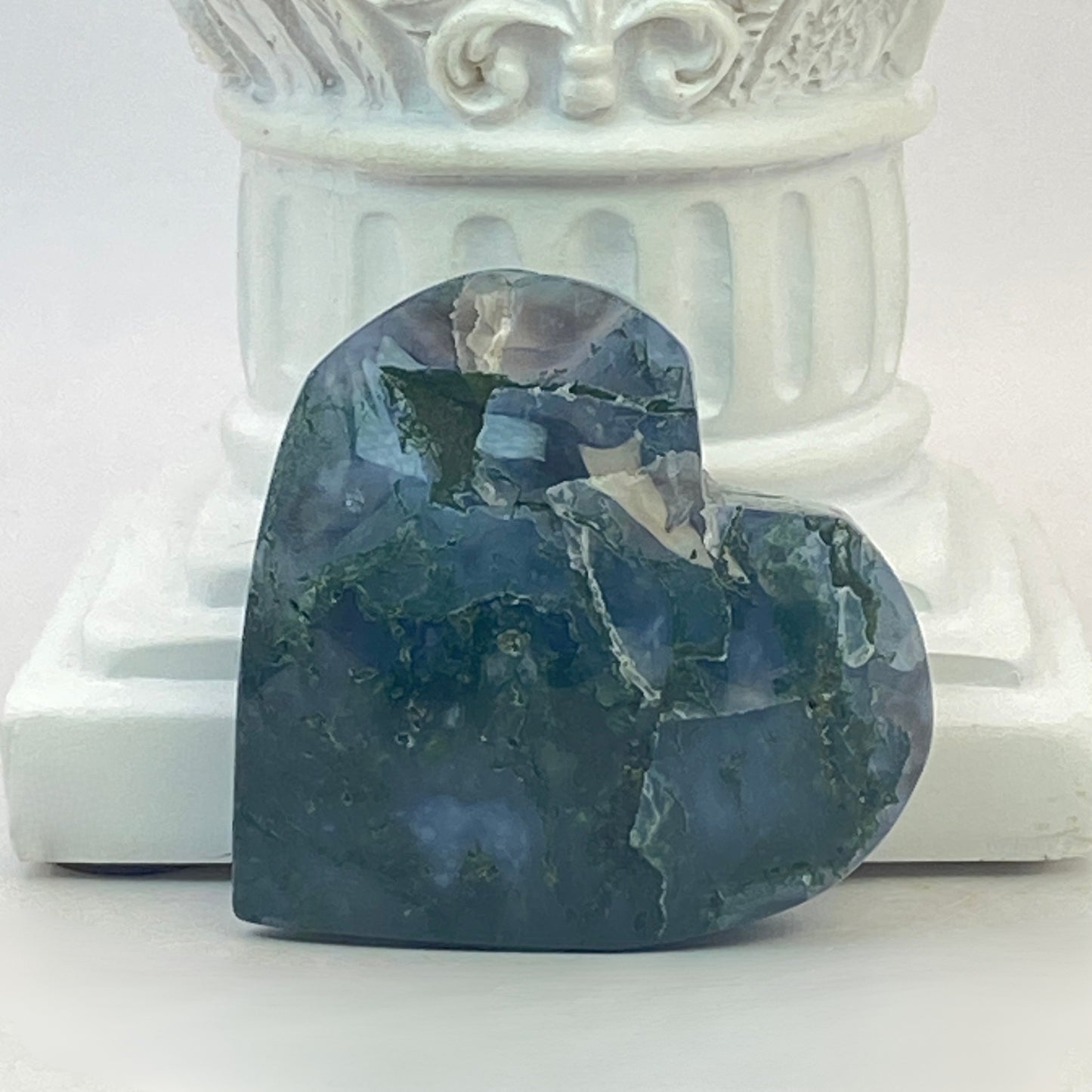 Moss Agate Heart #9