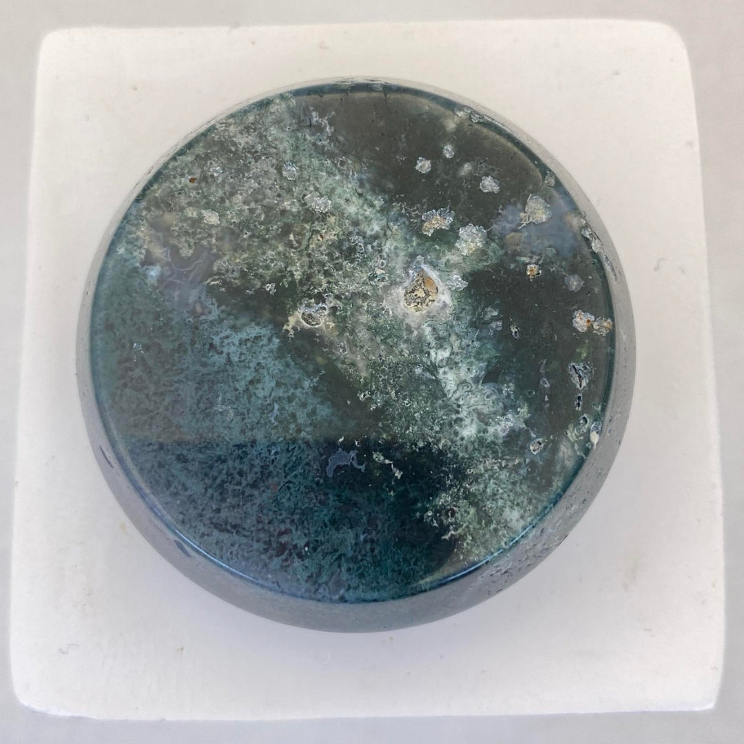 Small Moss Agate Ring Dish #1