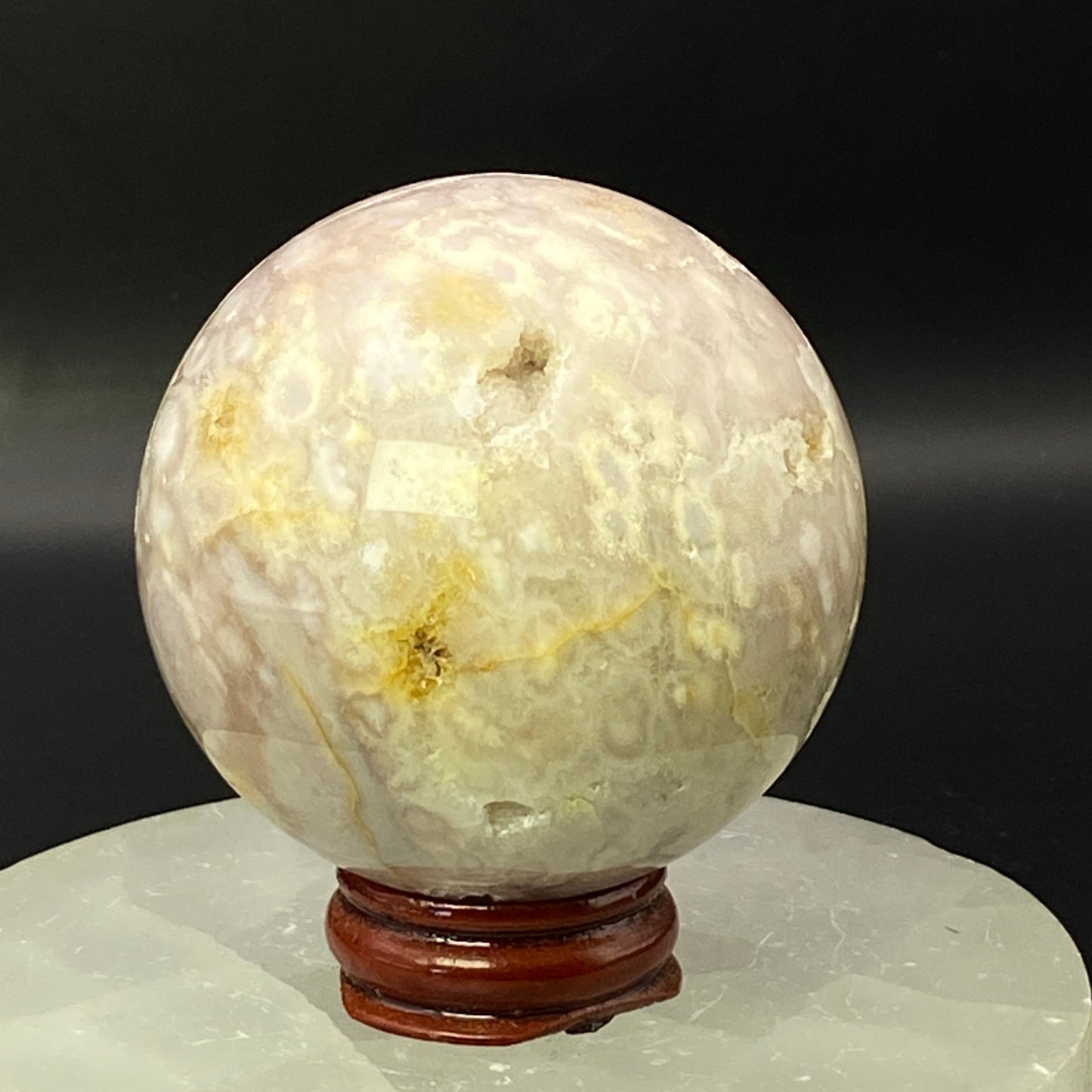 Pink Amethyst Sphere - Druzy!