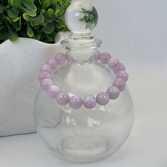10mm Kunzite Stretch Bracelet - Standard 18cm