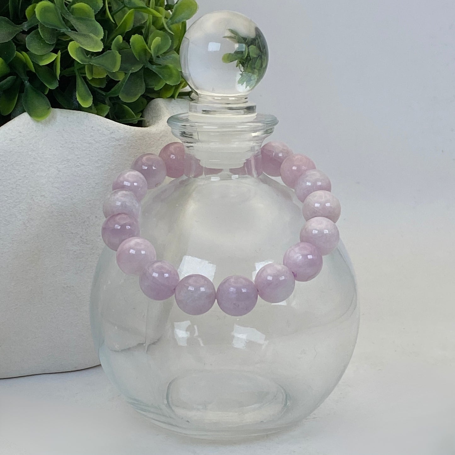 12mm Kunzite Stretch Bracelet - Standard 18cm
