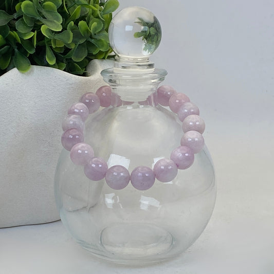 12mm Kunzite Stretch Bracelet - Standard 18cm
