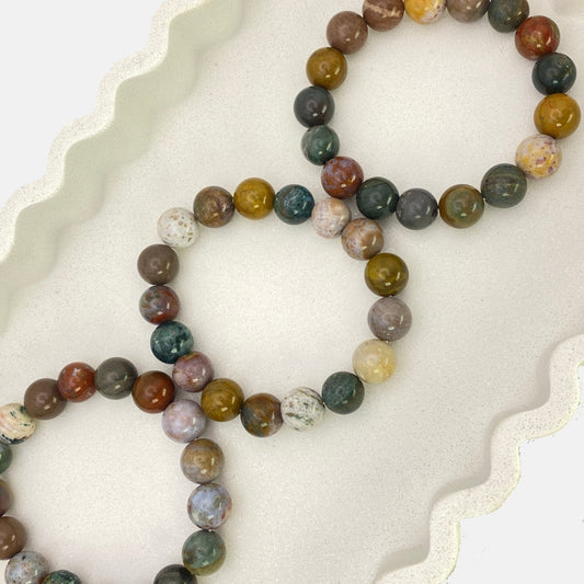 12mm Ocean Jasper Stretch Bracelet