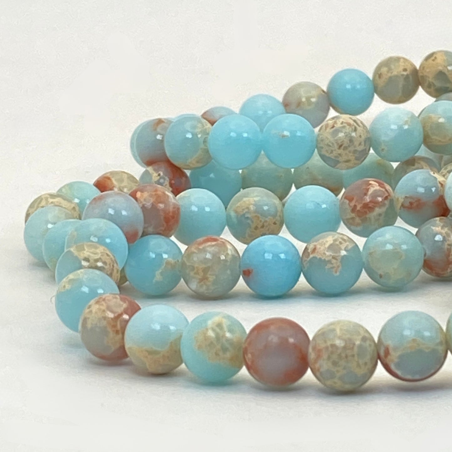 8mm Agate Stretch Bracelet - Standard & Relaxed Fit!