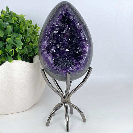 Amethyst Egg Cluster with FREE Stand!