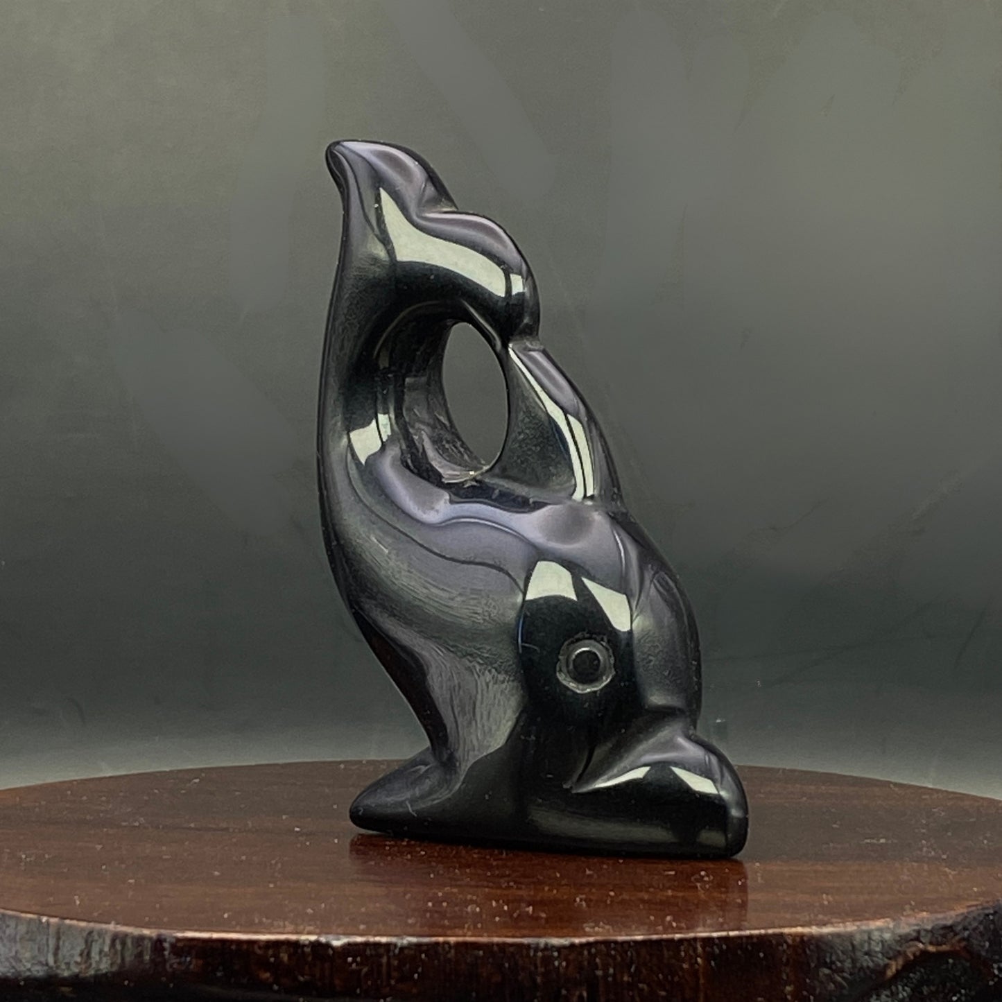 Black Obsidian Dolphin