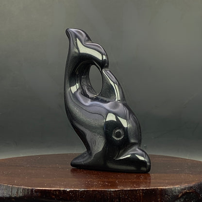 Black Obsidian Dolphin