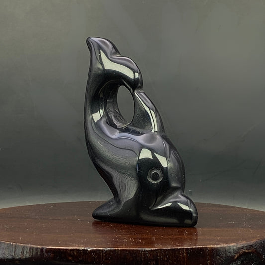 Black Obsidian Dolphin