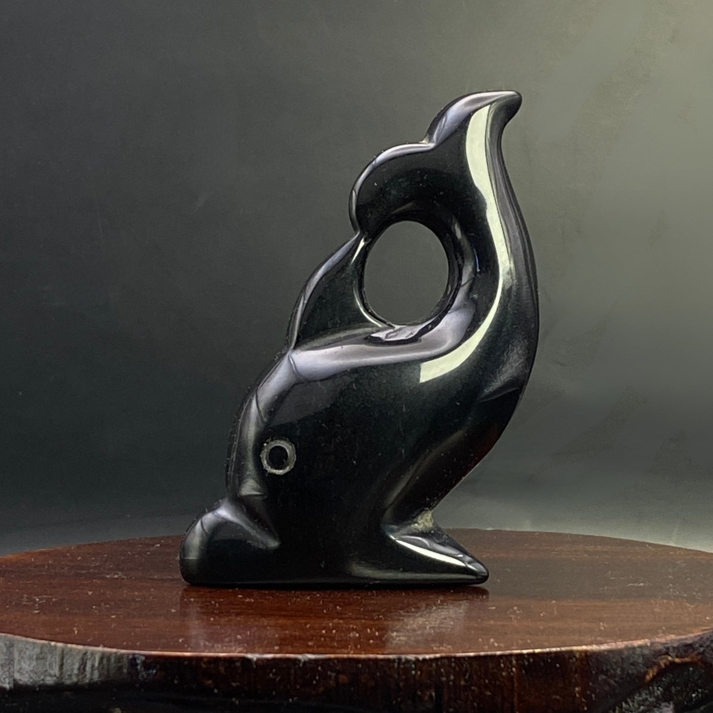 Black Obsidian Dolphin