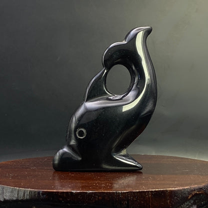 Black Obsidian Dolphin