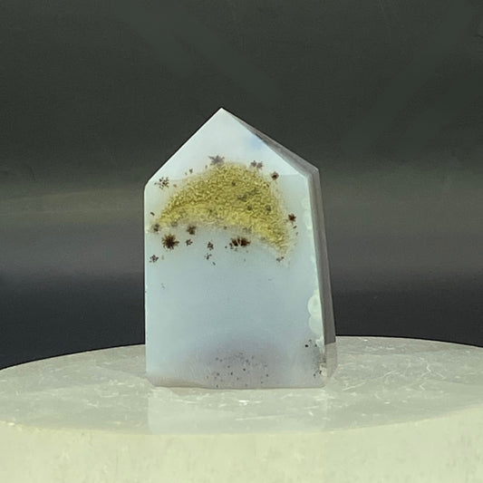 Druzy Agate with Goethite Tower #4 - Small