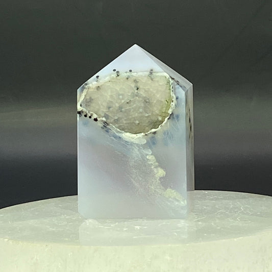 Druzy Agate Tower #8 - Small - Dendritic!