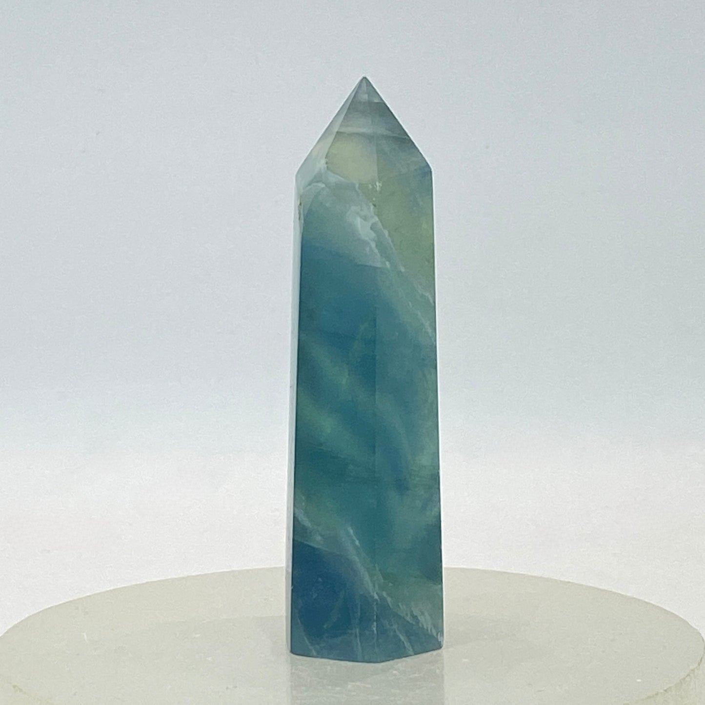 Blue Fluorite Point #7