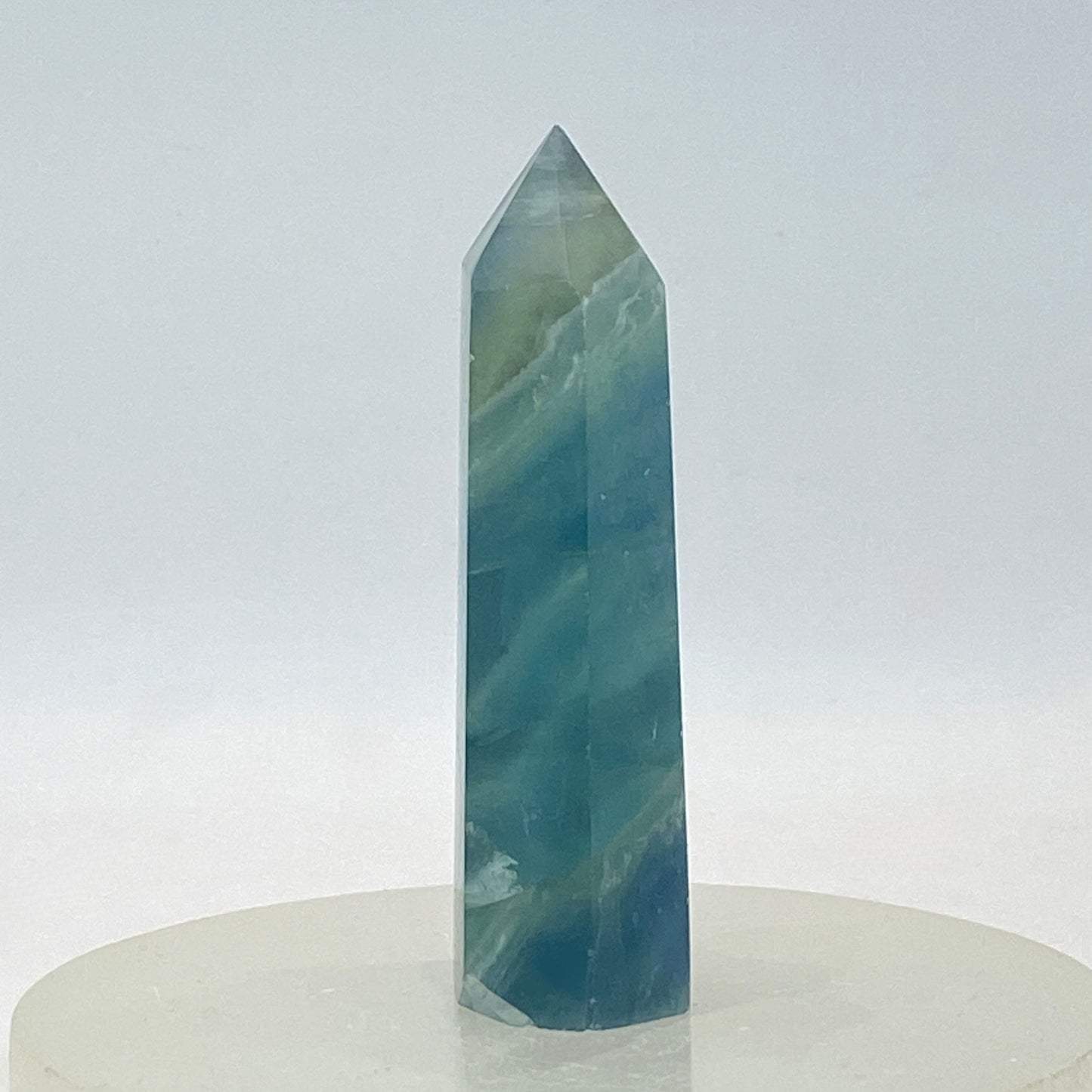 Blue Fluorite Point #7