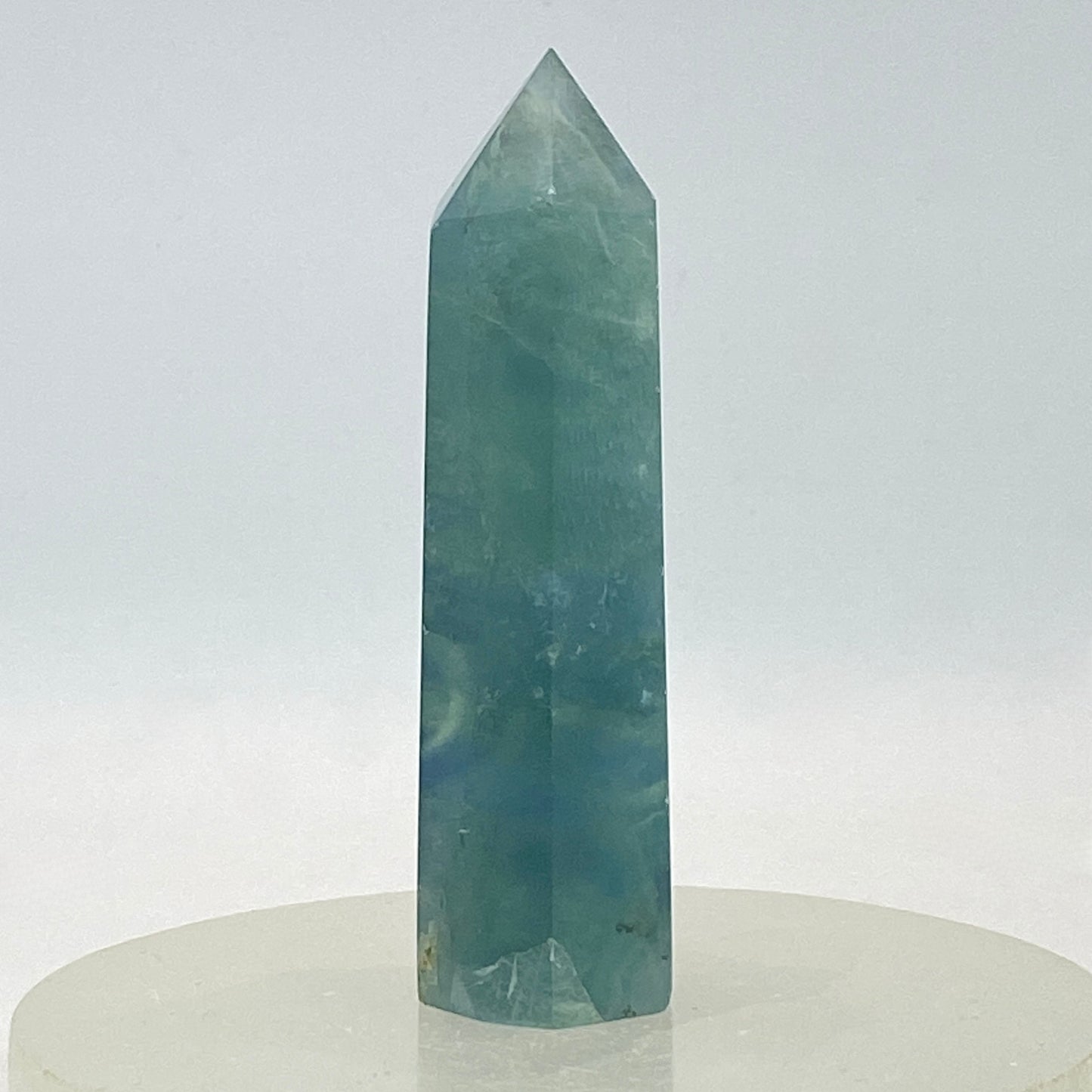 Blue Fluorite Point #8